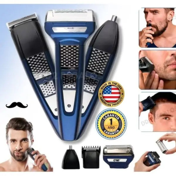 🧔🏻♂️MÁQUINA 3 EN 1 PROFESIONAL INALAMBRICO