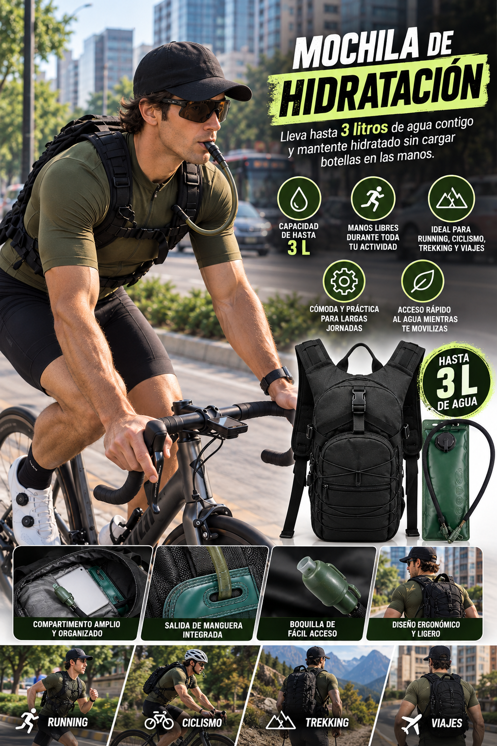 MOCHILA DE HIDRATACIÓN